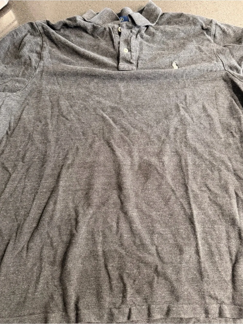 Ralph Lauren Men’s Heather Gray Short-Sleeve Polo XL